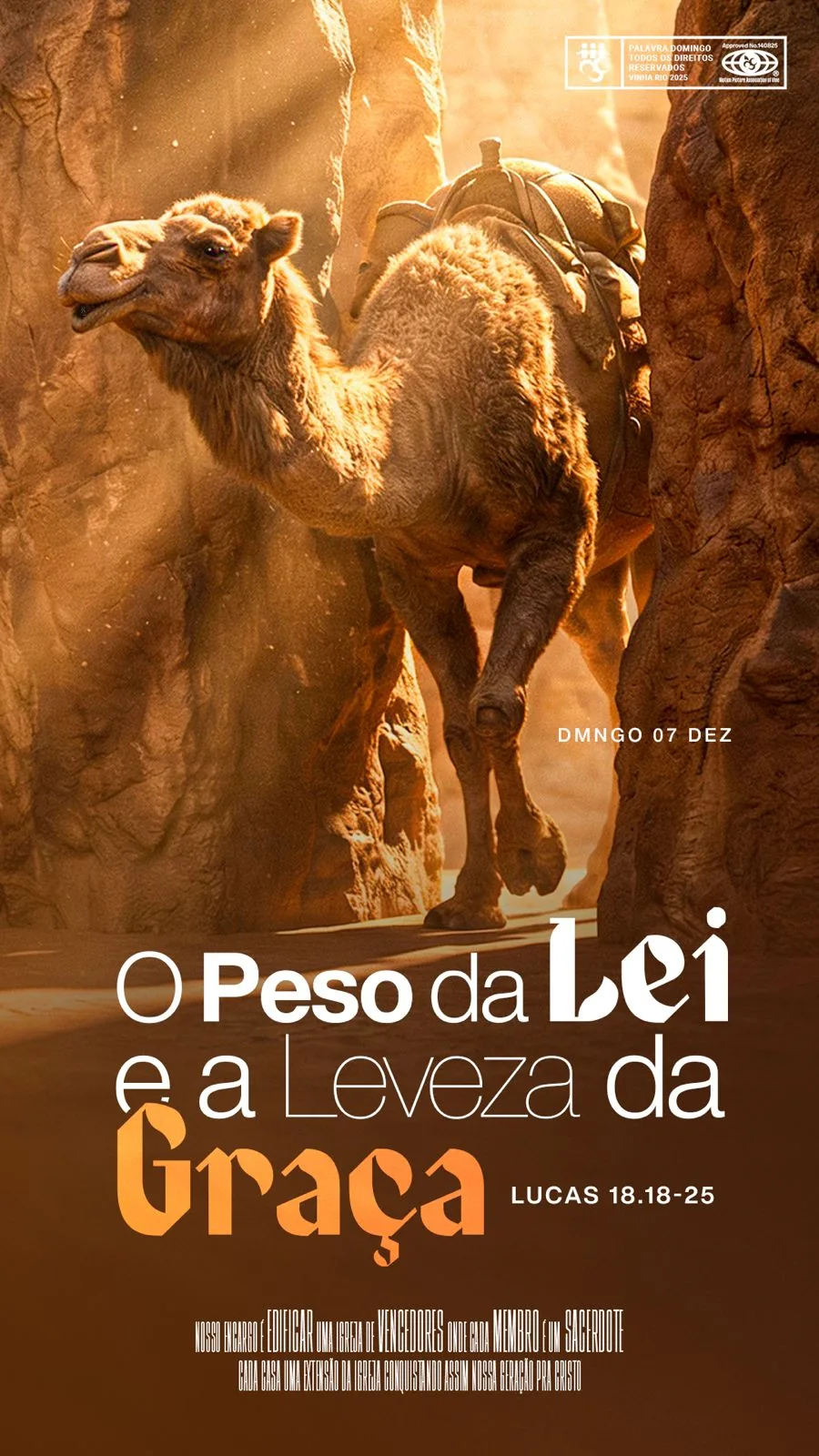 O peso da Lei e a Leveza da Graça! 1 O peso da Lei e a Leveza da Graça!