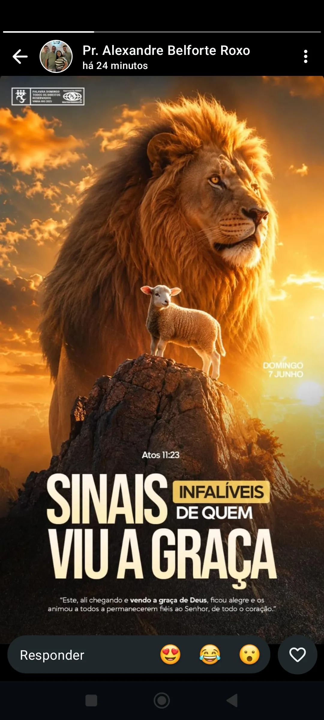 Sinais Infalíveis de quem viu a Graça!